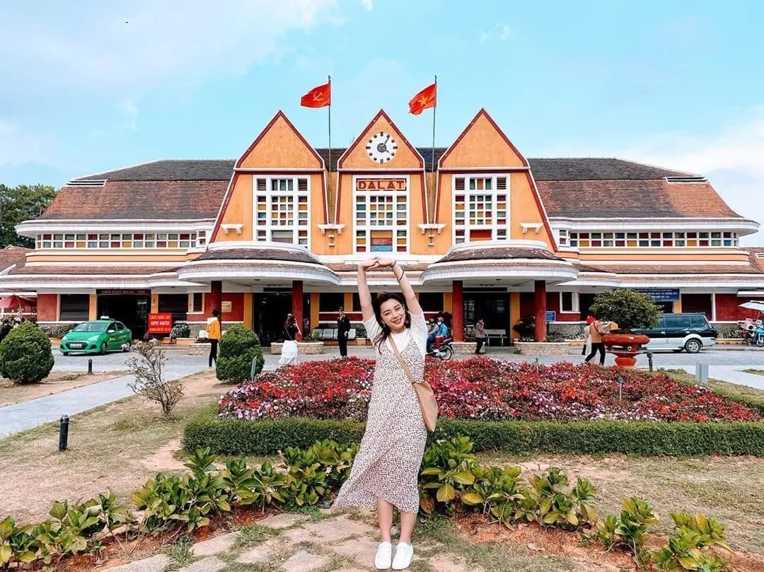 Check-in ga Đ&agrave; Lạt - Ga xe lửa cổ nhất Đ&ocirc;ng Dương 2