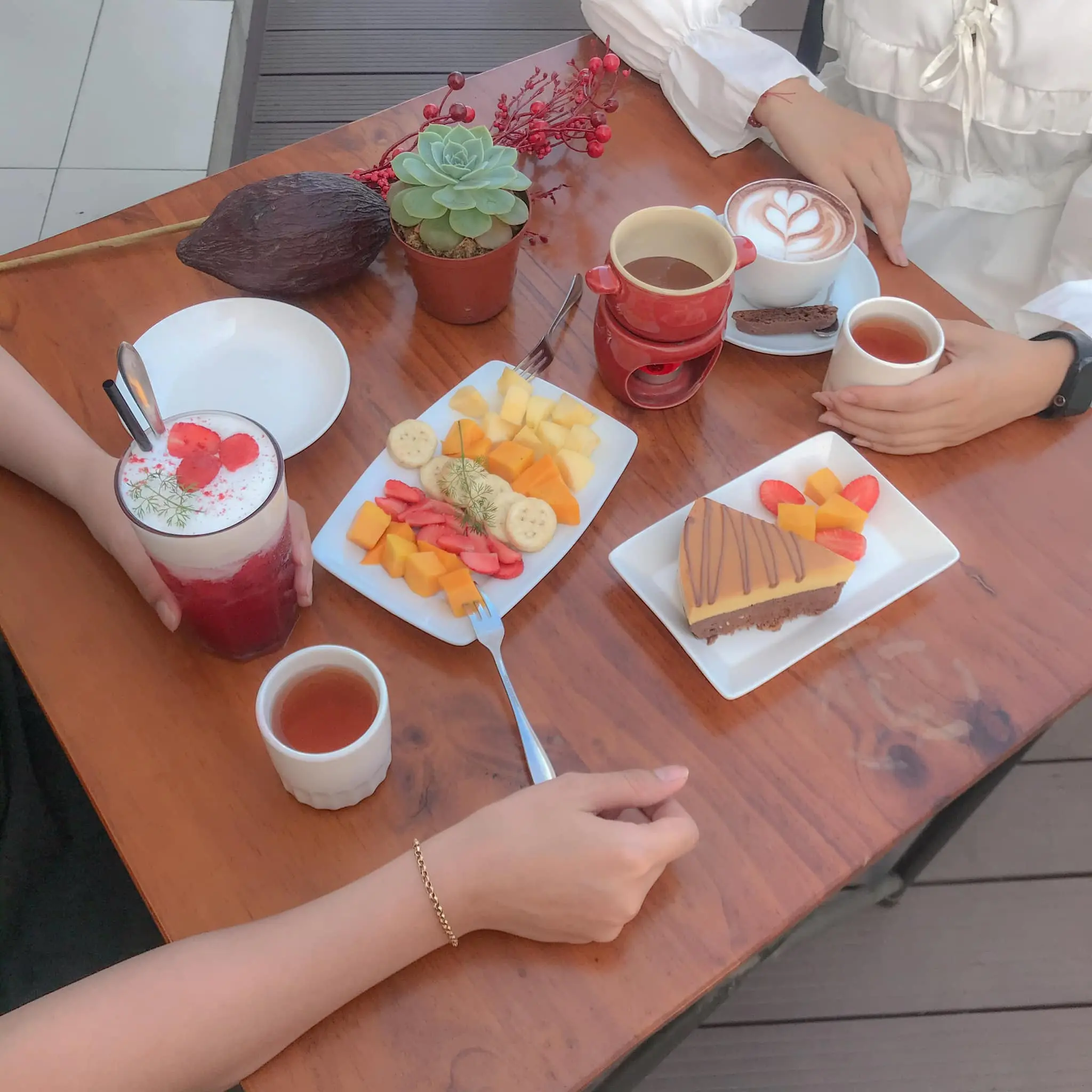 Nh&acirc;m nhi t&aacute;ch chocolate chuẩn vị tại Cacaoken Coffee Đ&agrave; Lạt phong c&aacute;ch Nhật Bản 13