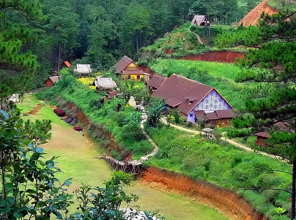 Check in L&agrave;ng C&ugrave; Lần Đ&agrave; Lạt đẹp như cổ t&iacute;ch c&ugrave;ng Hồ Ngọc H&agrave; 2