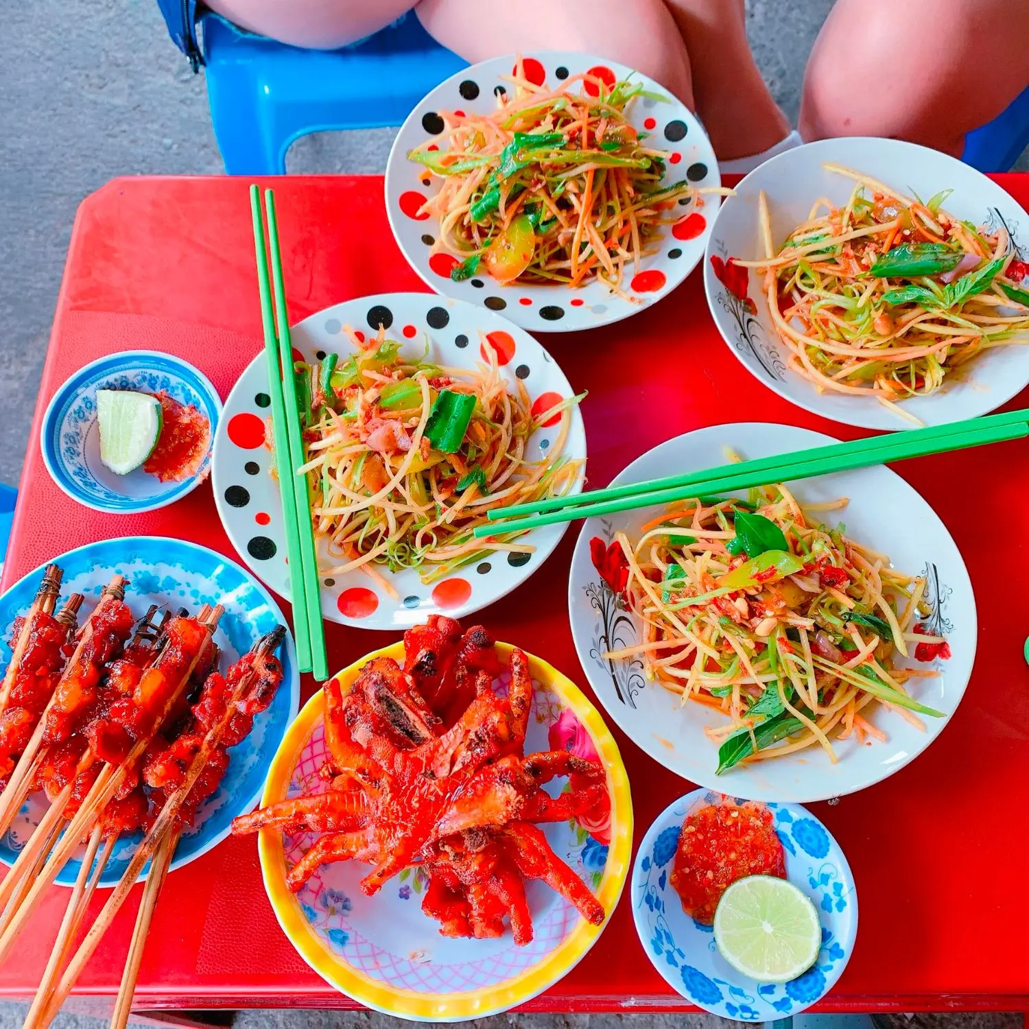 Đu đủ đ&acirc;m Ri Na, qu&aacute;n ngon phục vụ đặc sản An Giang vạn người m&ecirc; 4