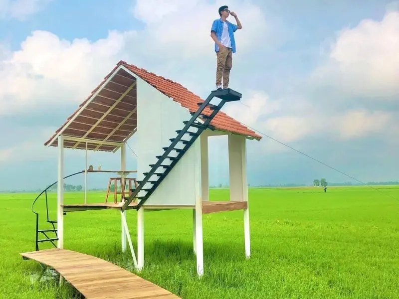 Tiệm c&agrave; ph&ecirc; Nh&agrave; Qu&ecirc;: Hơi thở b&igrave;nh y&ecirc;n giữa c&aacute;nh đồng An Giang 8