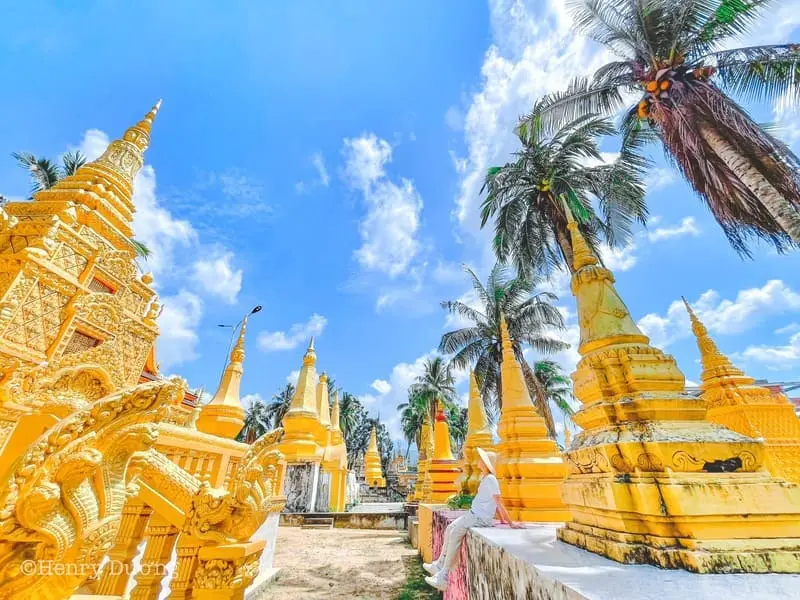 Ch&ugrave;a Prey Veng An Giang, kh&ocirc;ng gian Phật gi&aacute;o ấn tượng 2