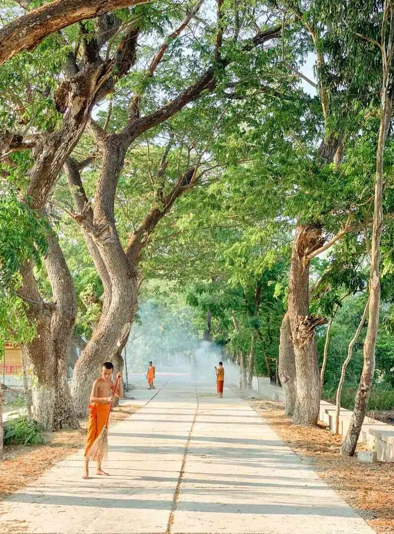 V&atilde;n cảnh Ch&ugrave;a Krăng Krốch, kh&ocirc;ng gian ấn tượng giữa v&ugrave;ng Tri T&ocirc;n 4