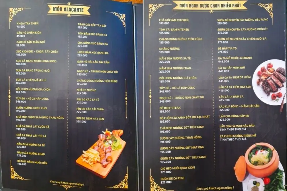 Gh&eacute; Sam Kitchen thưởng thức m&oacute;n &Acirc;u đ&uacute;ng điệu 3