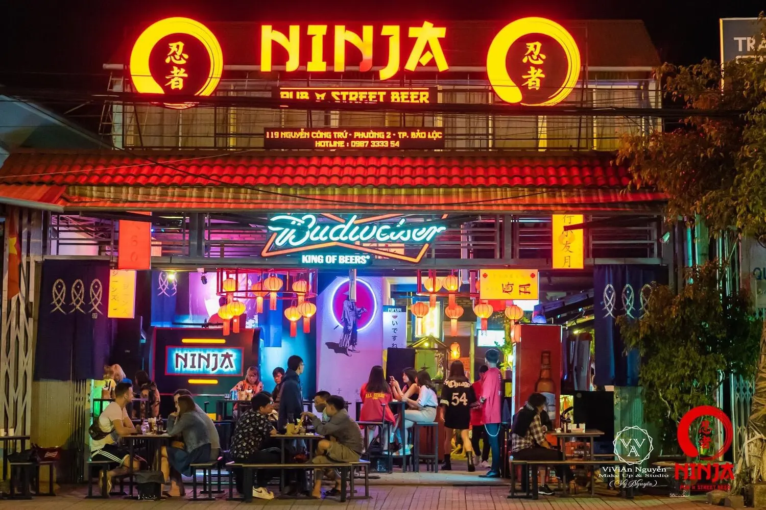 Ninja Pub StreetBeer, kh&ocirc;ng gian đậm chất Nhật Bản của giới trẻ Bảo Lộc 3