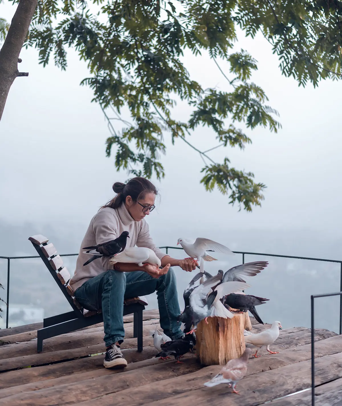 Review qu&aacute;n c&agrave; ph&ecirc; tuyệt đẹp tr&ecirc;n sườn đồi Nh&agrave; của Gi&oacute; 6