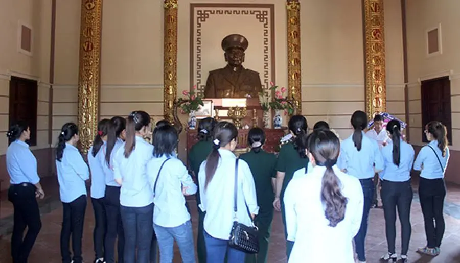 Đền thờ Trung tướng Đồng Văn Cống nơi ghi c&ocirc;ng vị tướng bưng biền 6