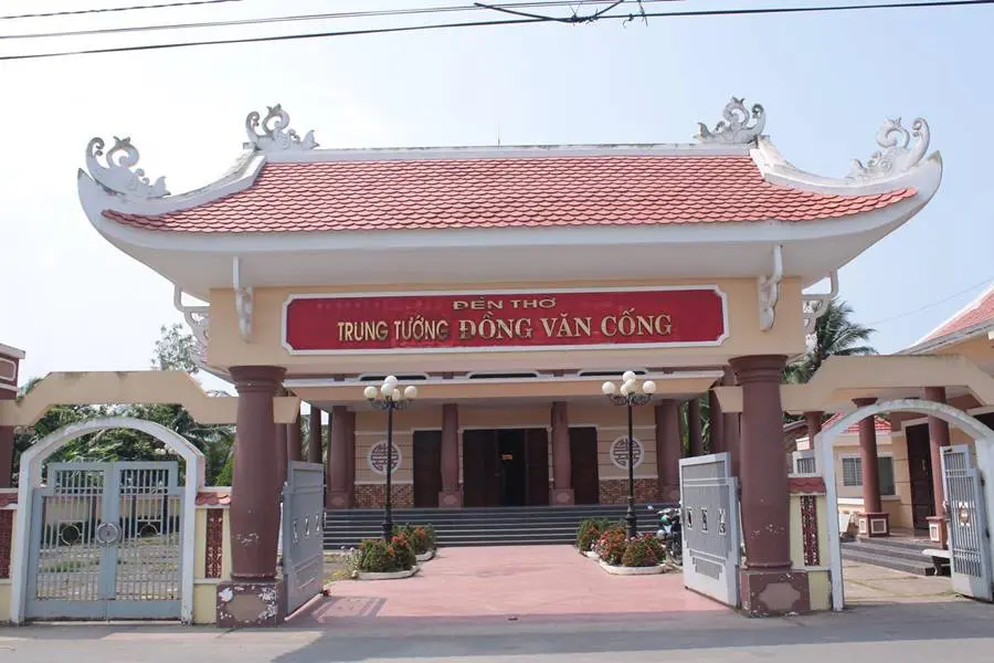 Đền thờ Trung tướng Đồng Văn Cống nơi ghi công vị tướng bưng biền