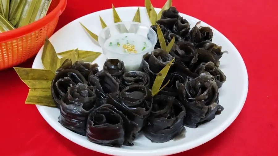 B&aacute;nh l&aacute; rau mơ xứ dừa, đ&aacute;nh thức vị gi&aacute;c chỉ từ những điều mộc mạc 3