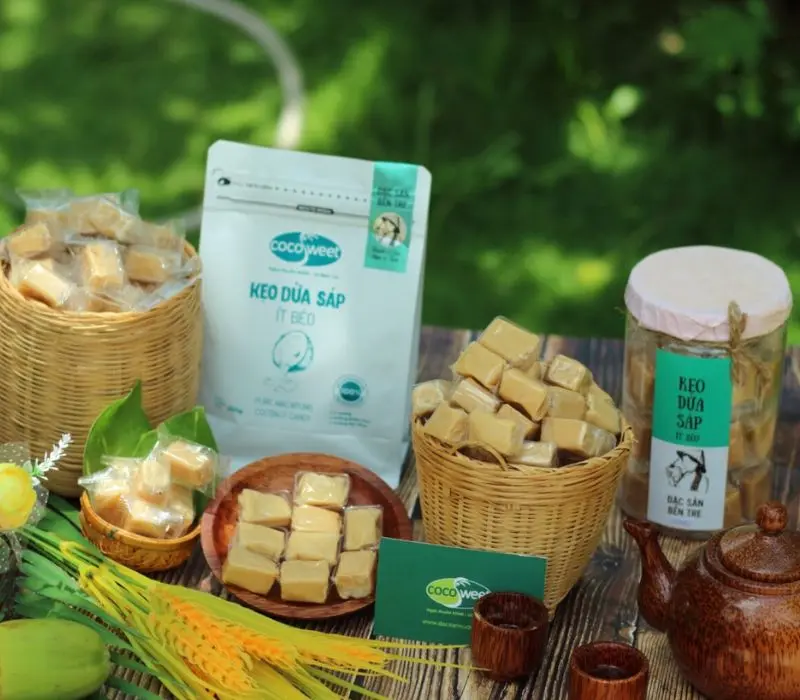 Hương vị kẹo dừa Bến Tre ngọt ngào từ xứ dừa xanh mướt