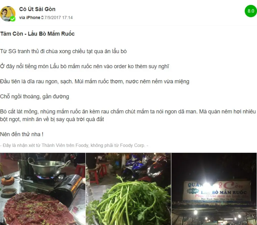 Độc đ&aacute;o qu&aacute;n Lẩu b&ograve; mắm ruốc 8 C&ograve;n khiến biết bao người m&ecirc; mẩn 9