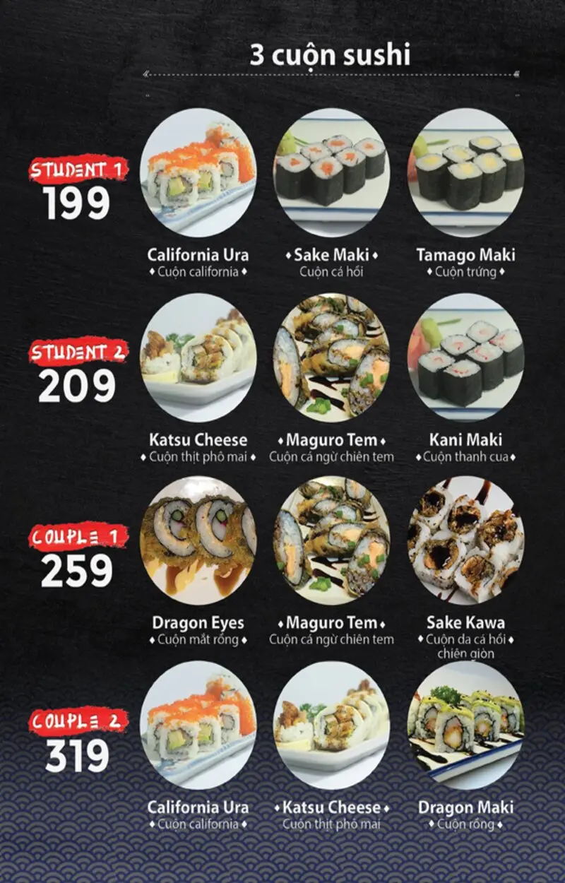 S&oacute;c Sushi, một trong những qu&aacute;n ngon B&igrave;nh Dương thuộc phong c&aacute;ch Nhật Bản 4