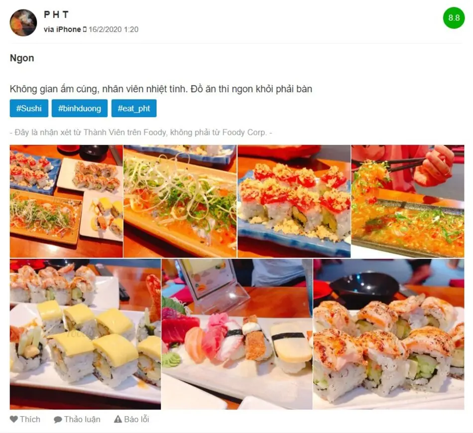 S&oacute;c Sushi, một trong những qu&aacute;n ngon B&igrave;nh Dương thuộc phong c&aacute;ch Nhật Bản 12