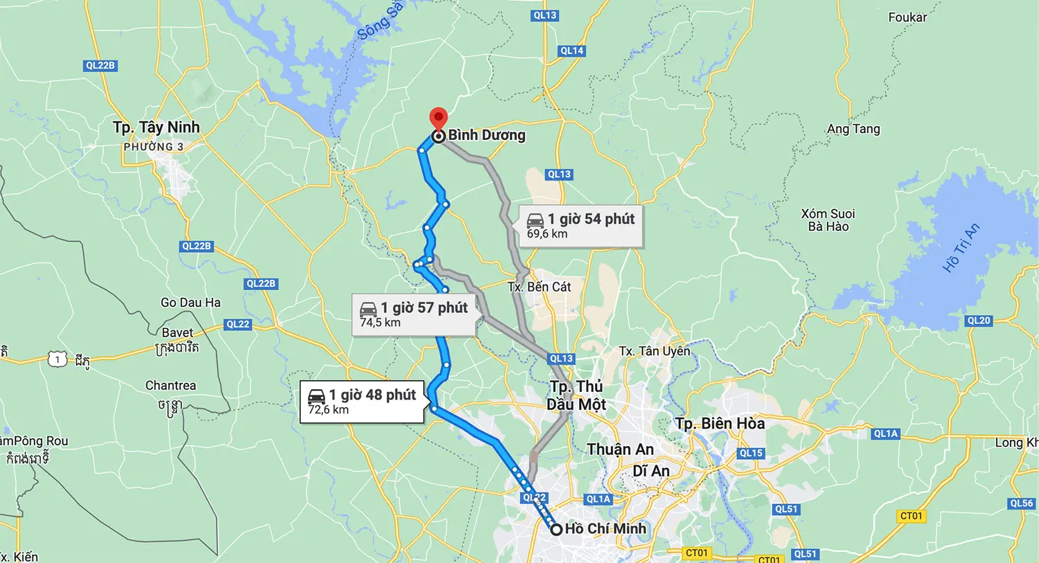Hướng dẫn chi tiết c&aacute;ch di chuyển từ HCM đến B&igrave;nh Dương nhanh nhất 7