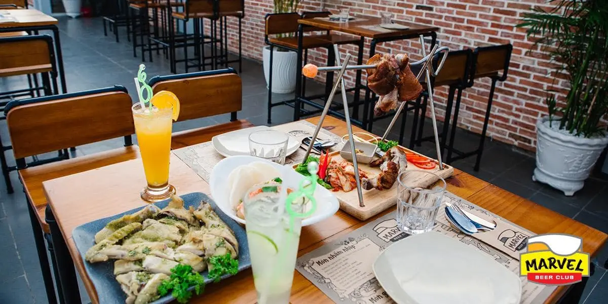 Đến Marvel Beer Club trải nghiệm kh&ocirc;ng gian ẩm thực sang trọng, đẳng cấp 5