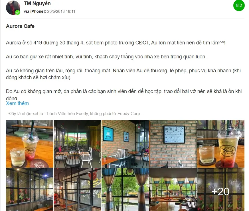 Thong thả chạy deadline trong kh&ocirc;ng gian y&ecirc;n tĩnh tại Aurora Coffee Cần Thơ 14