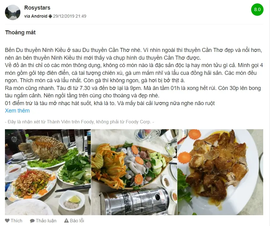Thưởng thức ẩm thực đẳng cấp trên du thuyền Cần Thơ 12