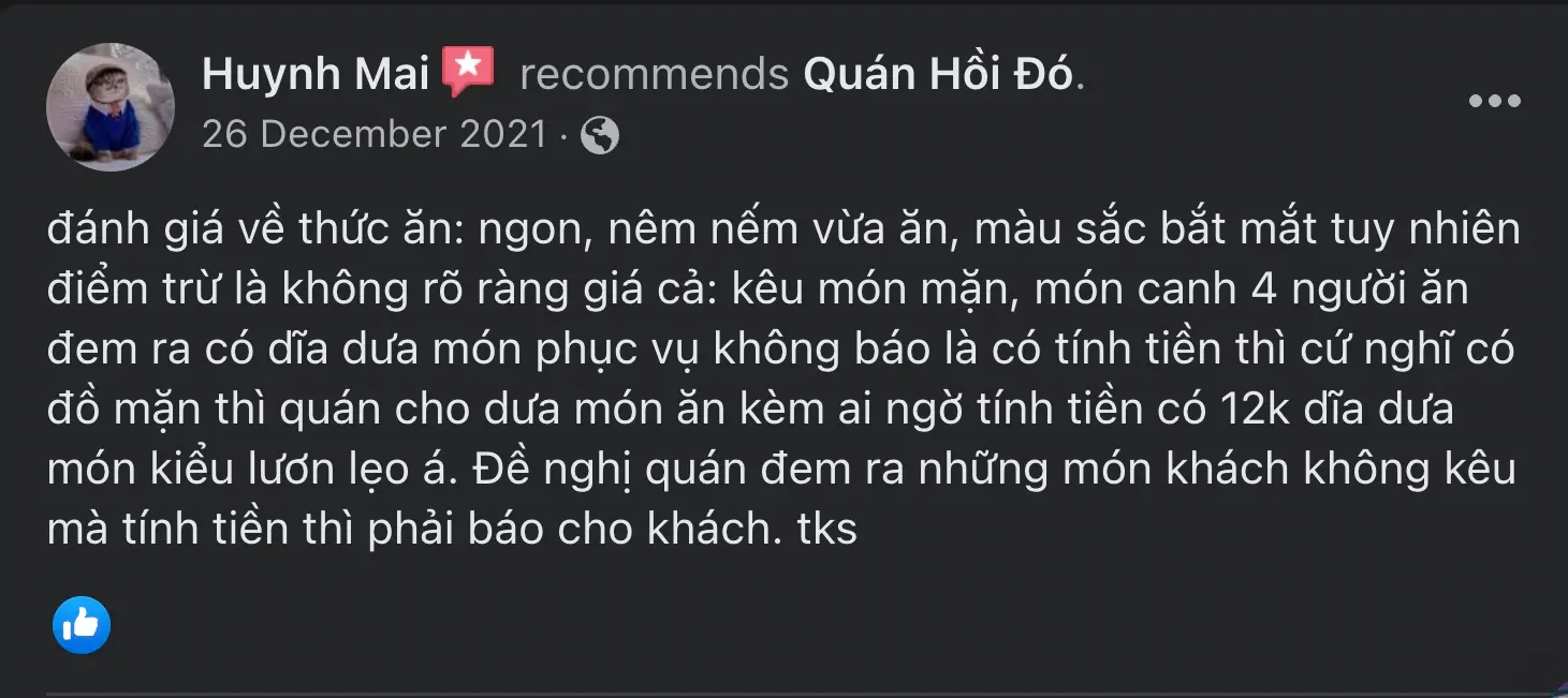 T&igrave;m về những năm th&aacute;ng k&yacute; ức c&ugrave;ng kh&ocirc;ng gian Qu&aacute;n Hồi Đ&oacute; Cần Thơ 11