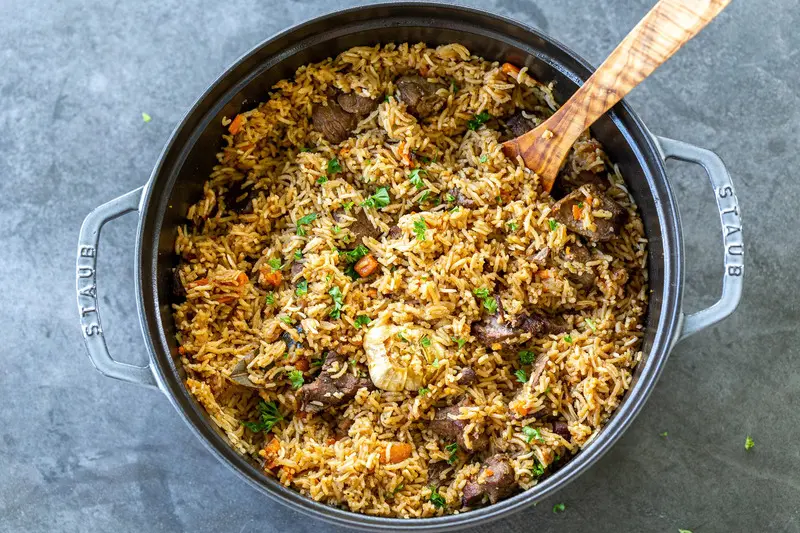 Plov m&oacute;n cơm thập cẩm di sản của người Uzbekistan 2