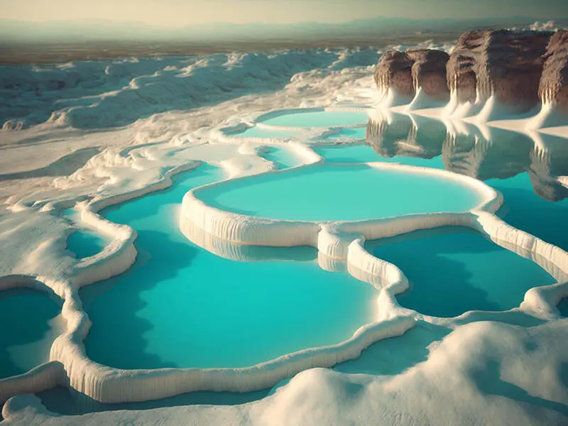 Pamukkale: L&acirc;u đ&agrave;i b&ocirc;ng b&ecirc;n v&aacute;ch đ&aacute; trắng ở Thổ Nhĩ Kỳ 2