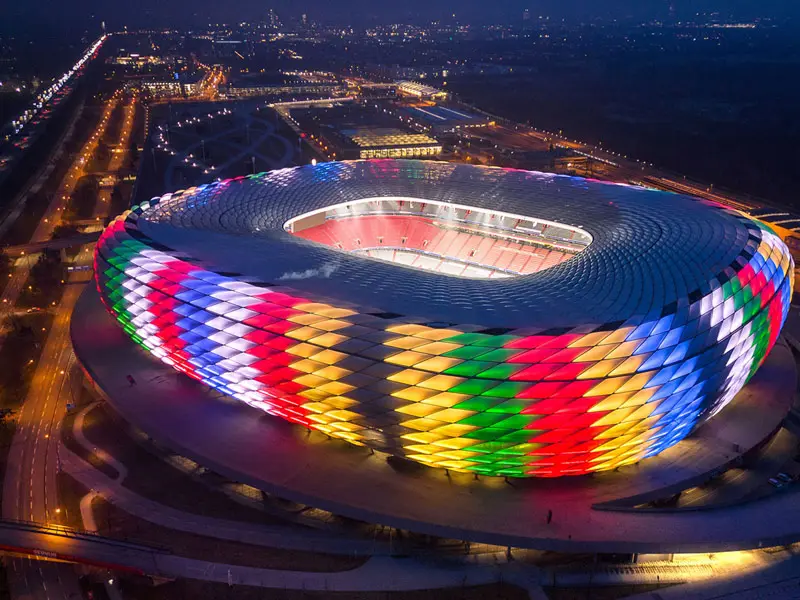 S&acirc;n vận động Allianz Arena, biểu tượng kiến tr&uacute;c v&agrave; thể thao Đức 7