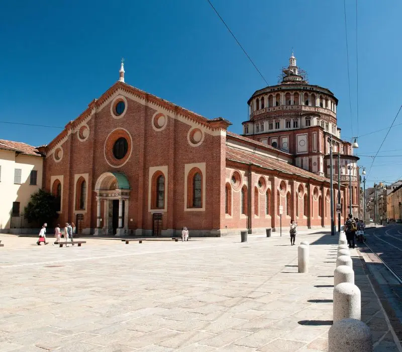 Nhà thờ Santa Maria delle Grazie với kiến trúc Phục Hưng tại Ý
