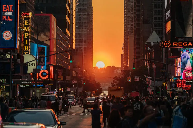 Chi&ecirc;m ngưỡng sự kiện ho&agrave;ng h&ocirc;n Manhattanhenge đẹp tuyệt sắc 3