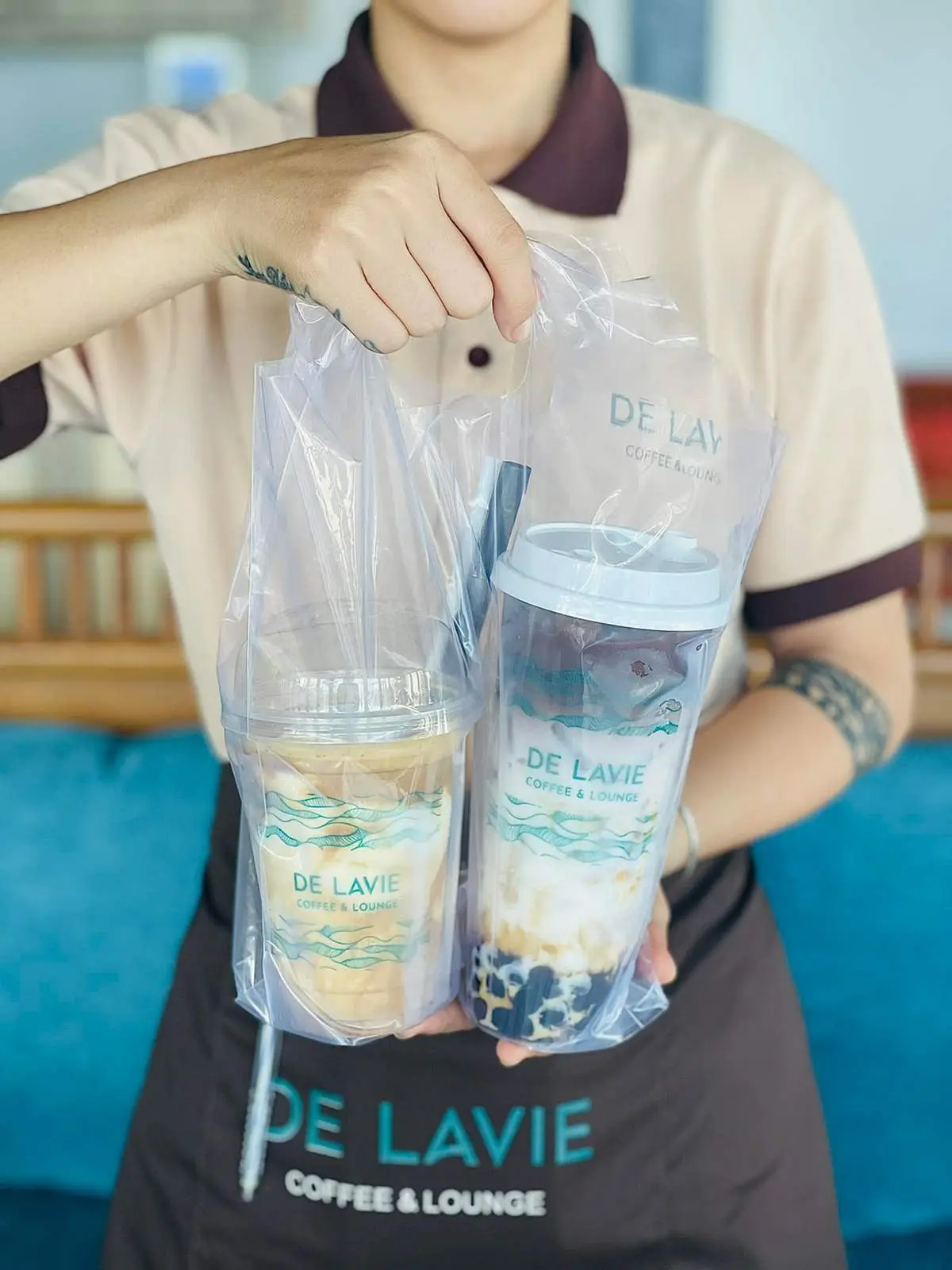 De Lavie Coffee Lounge C&ocirc;n Đảo với kh&ocirc;ng gian s&acirc;n thượng đẹp m&ecirc; hồn 8