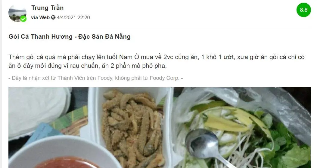 D&acirc;n S&agrave;nh Ăn Kh&ocirc;ng Thể Bỏ Lỡ Gỏi c&aacute; Thanh Hương &ndash; Đặc Sản Nức Tiếng Đ&agrave; Nẵng 6