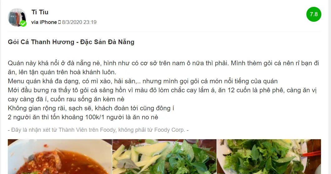 D&acirc;n S&agrave;nh Ăn Kh&ocirc;ng Thể Bỏ Lỡ Gỏi c&aacute; Thanh Hương &ndash; Đặc Sản Nức Tiếng Đ&agrave; Nẵng 7