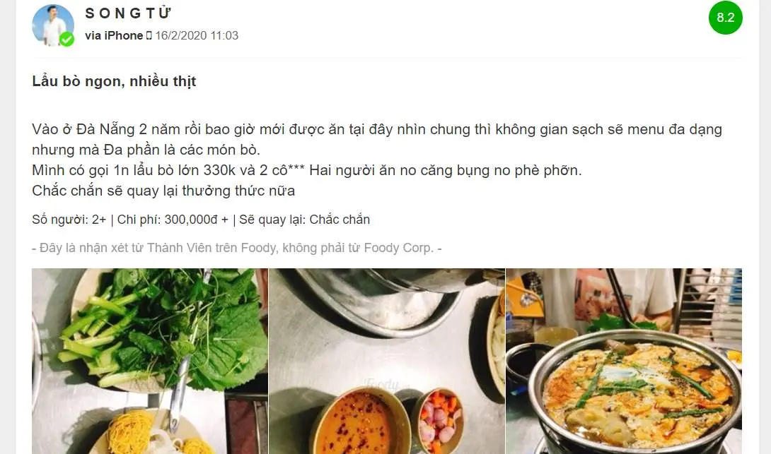 Gh&eacute; Thưởng Thức Đặc Sản Tại Lẩu b&ograve; S&aacute;u Hưng &ndash; Qu&aacute;n Lẩu B&ograve; Nức Tiếng Đ&agrave; Nẵng 7
