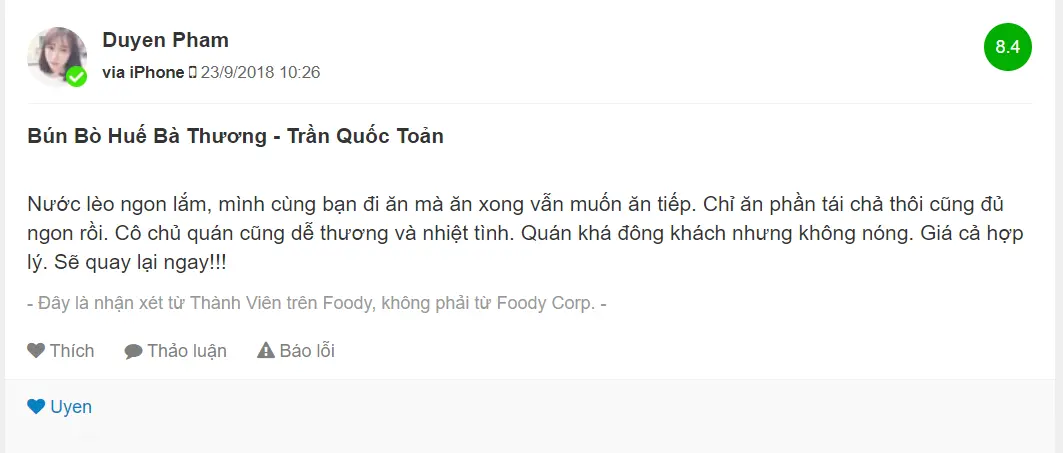 M&ecirc; mẩn B&uacute;n b&ograve; Huế b&agrave; Thương thơm ngon nức tiếng 6