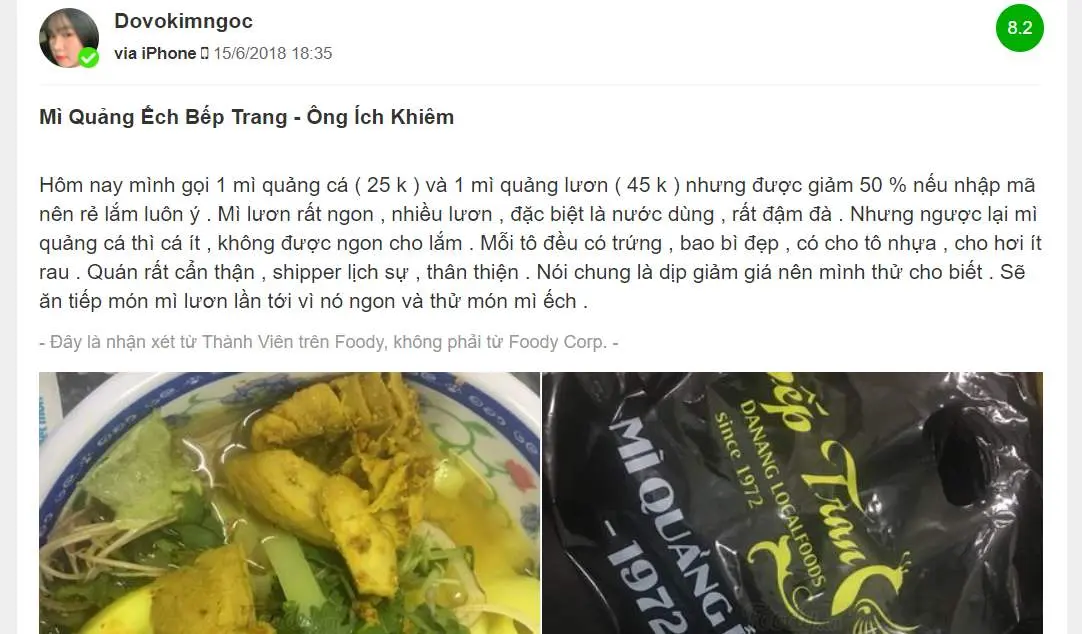 M&igrave; Quảng Ếch Bếp Trang M&oacute;n Ngon Kh&oacute; Cưỡng Khi Đến Đ&agrave; Nẵng 8
