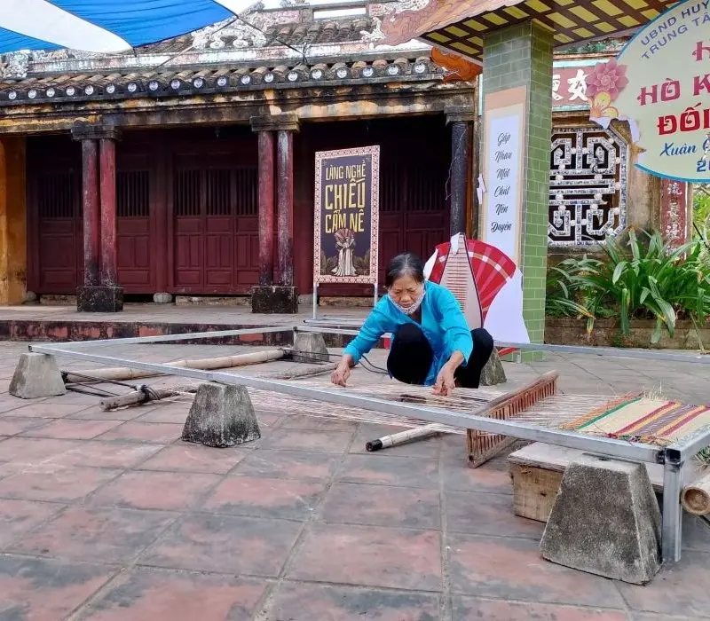 Làng Cẩm Nê: Nơi dệt nên hồn thơ xứ Quảng qua từng sợi chiếu