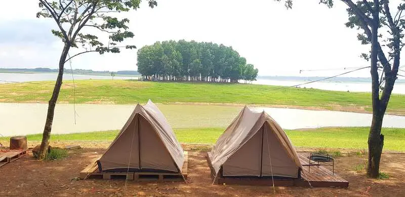 Chill cùng trải nghiệm camping Hồ Trị An cực lãng mạn 8