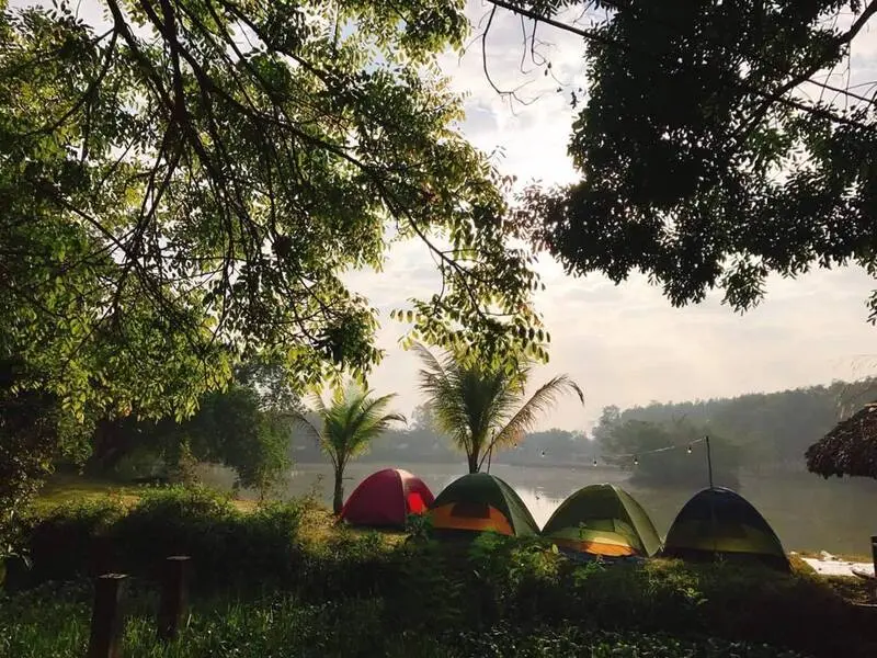 Chill cùng trải nghiệm camping Hồ Trị An cực lãng mạn 9