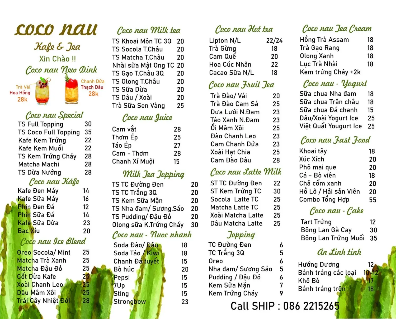 Coco Nau Kafe Tea, tiệm c&agrave; ph&ecirc; Địa Trung Hải giữa l&ograve;ng Pleiku 4