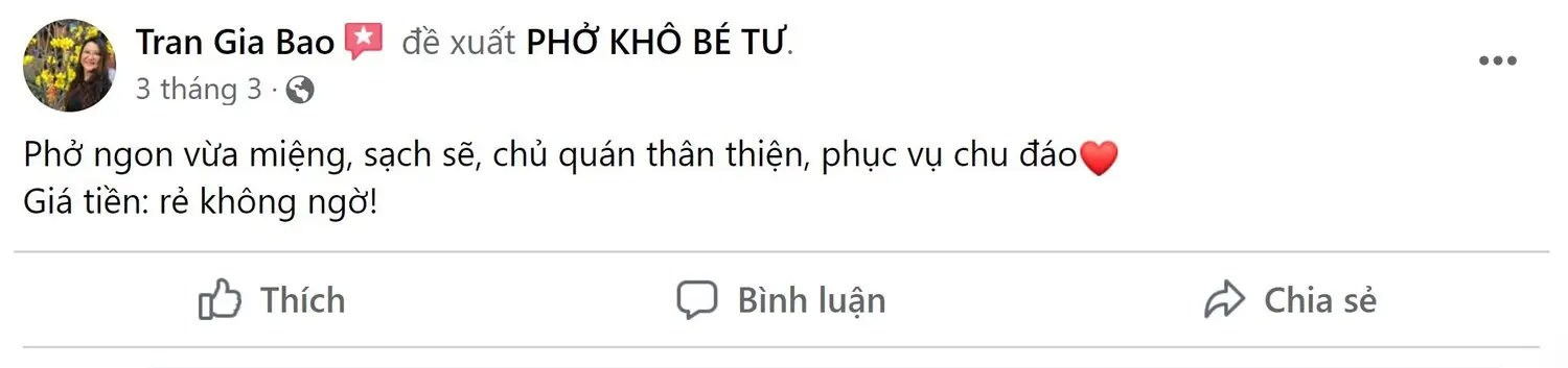 Kh&aacute;m ph&aacute; Phở kh&ocirc; B&eacute; Tư, điểm đến ẩm thực th&uacute; vị ở Pleiku 7