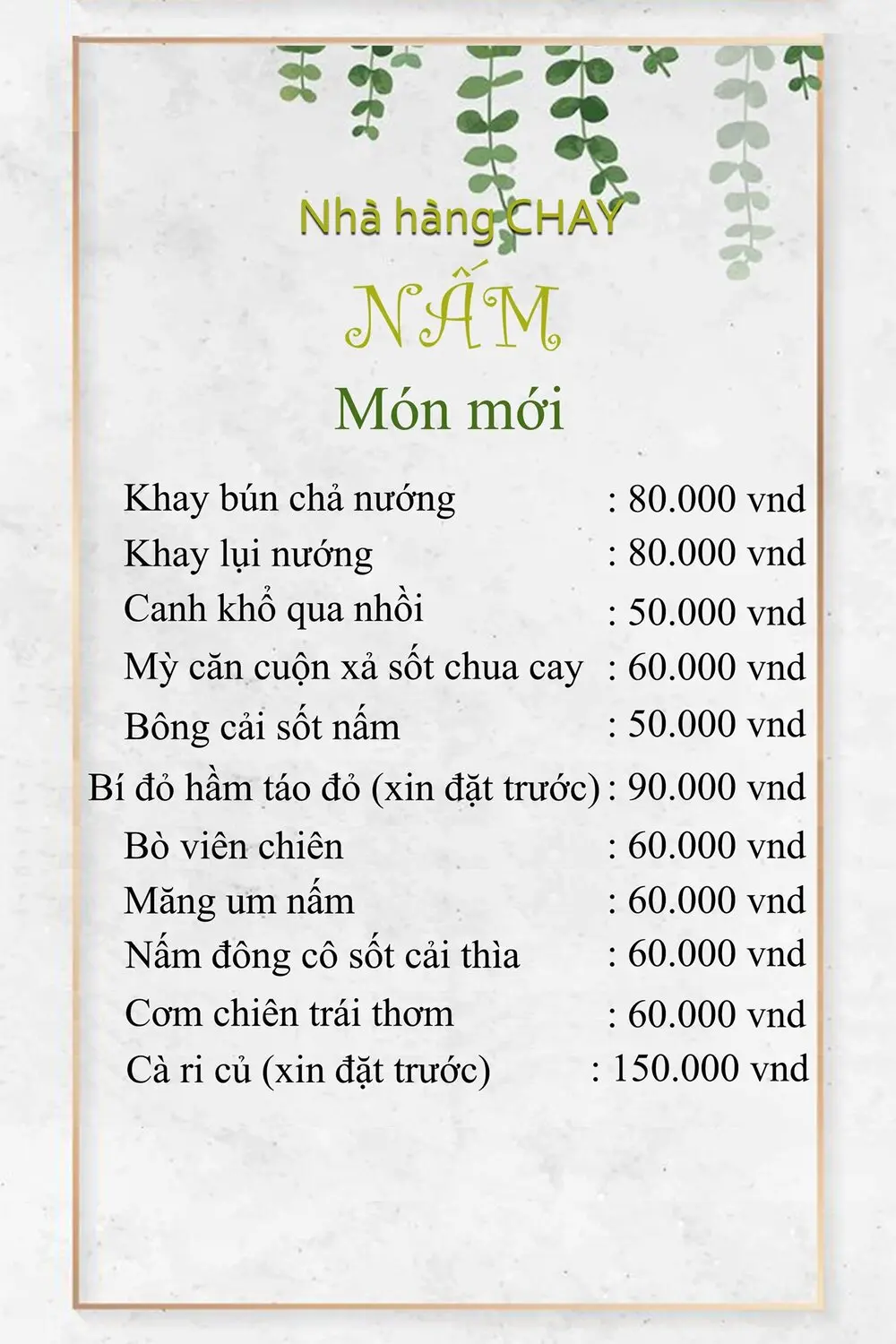 Nấm Restaurant, tinh hoa ẩm thực chay giữa lòng phố núi Pleiku 13