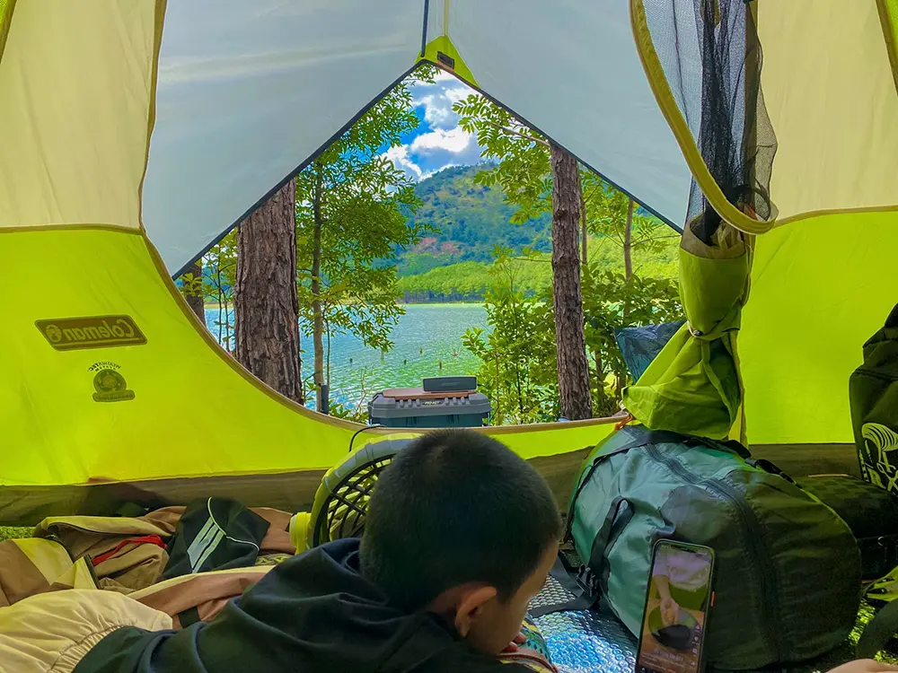 Một ngày camping hồ nước Tiên Sơn cùng Đào Phúc Quang Vũ 5