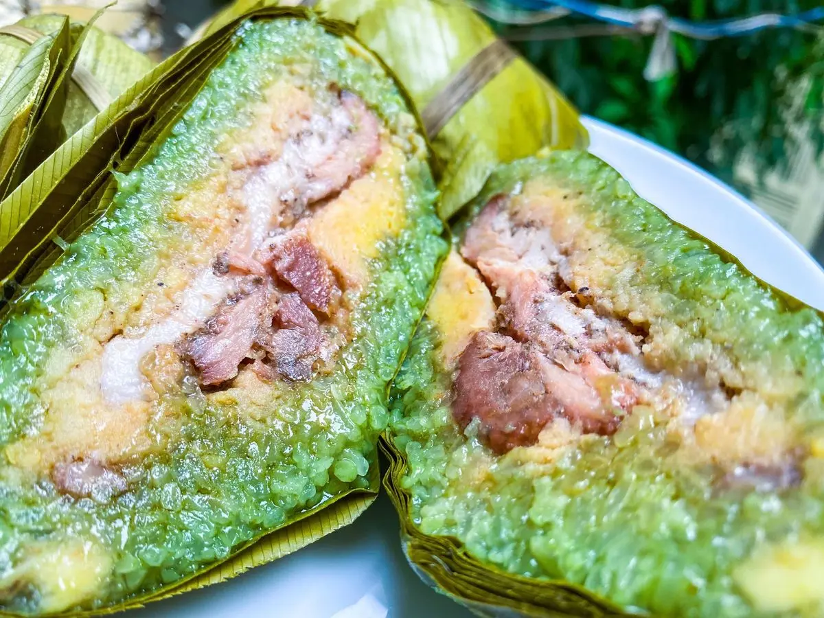 Tết đến xu&acirc;n về với h&igrave;nh ảnh b&aacute;nh chưng g&ugrave; H&agrave; Giang quen thuộc 2