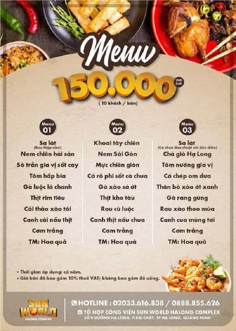 Bữa tiệc vị gi&aacute;c tại Nh&agrave; H&agrave;ng Taiyo Hạ Long trong khu&ocirc;n vi&ecirc;n Sun World s&ocirc;i động 5
