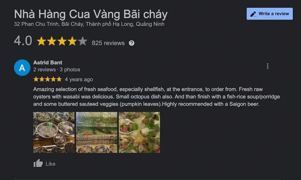 Nh&agrave; h&agrave;ng Cua V&agrave;ng B&atilde;i Ch&aacute;y &ndash; Nh&agrave; h&agrave;ng duy nhất ở Việt Nam c&oacute; m&oacute;n n&agrave;y 10
