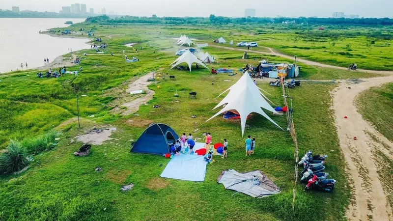 Kh&aacute;m ph&aacute; vẻ đẹp rực rỡ về đ&ecirc;m của cầu Vĩnh Tuy 9