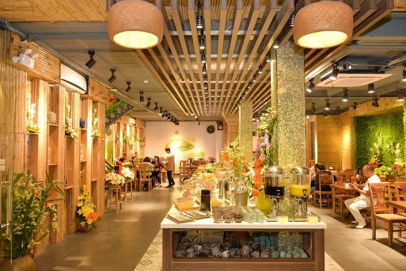 Buffet Chay Hương Thiền Hà Nội mang hương vị thanh đạm tròn đầy 2