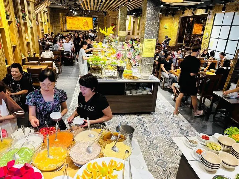 Buffet Chay Hương Thiền Hà Nội mang hương vị thanh đạm tròn đầy 6