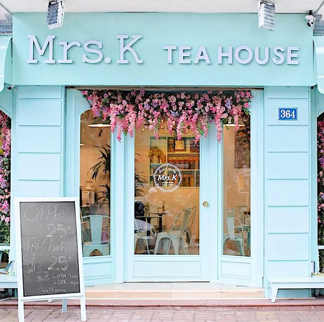 Check-in 5 qu&aacute;n cafe tone xanh H&agrave; Nội cực đẹp 10