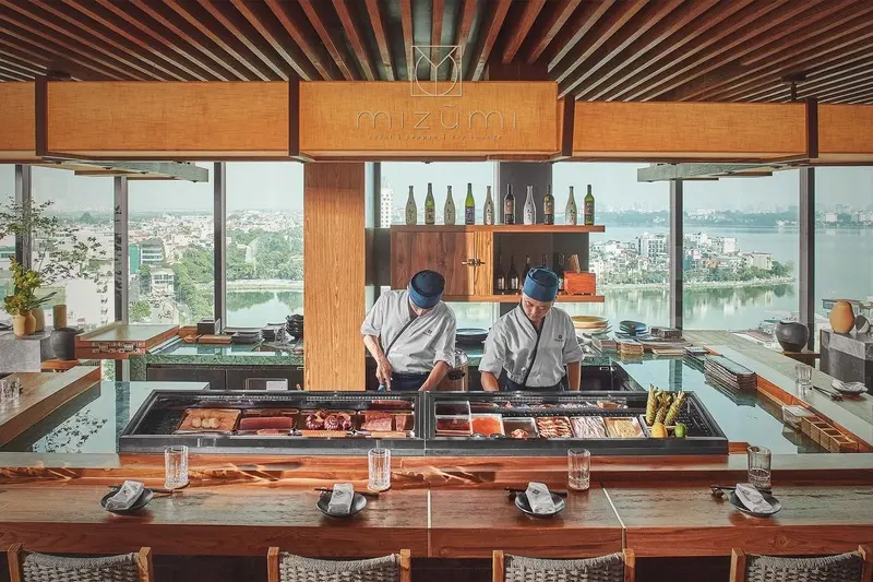 Mizumi Westlake không gian của ẩm thực Nhật Bản nhìn ra Hồ Tây 3