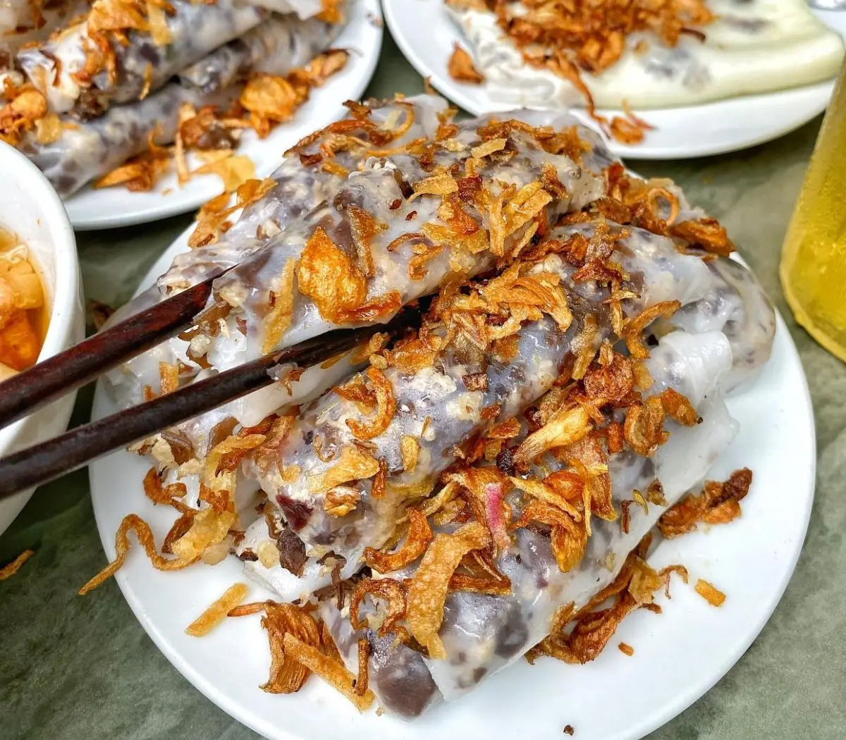 Review hai h&agrave;ng b&aacute;nh cuốn Đội Cấn nổi tiếng tại H&agrave; Nội 8