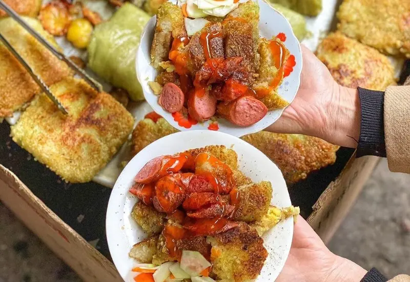 Top 8 quán bánh chưng rán Hà Nội nổi tiếng, siêu ngon 6